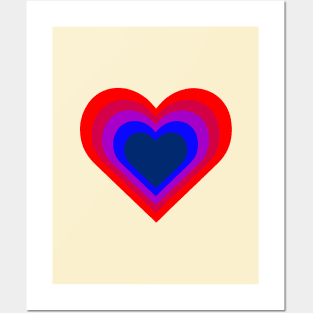 Colorful Heart Love Posters and Art